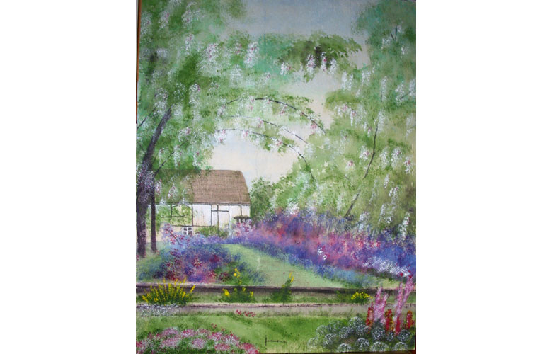 Villa in Provenza, 30x 40 acq. carta velina