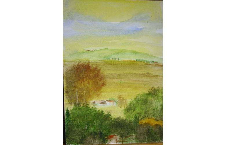 Dopo il temporale, 20x30 acq. su carta