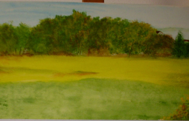 Il boschetto, 15x30 acq. su carta