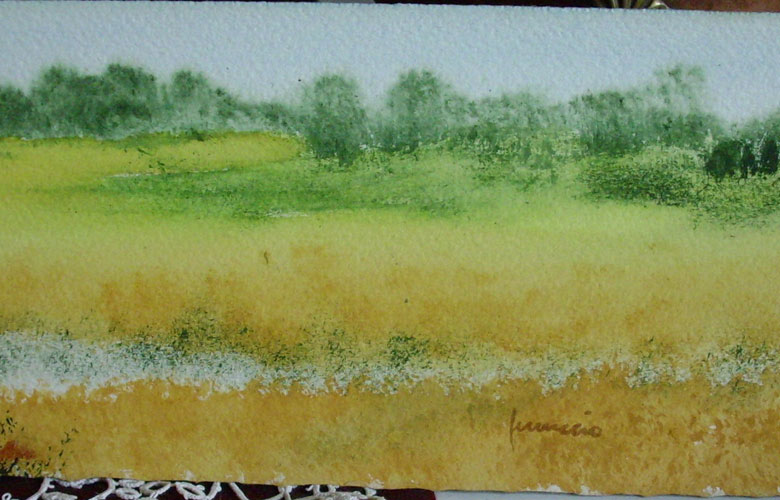 Il ruscello, 15x25 acq. su carta