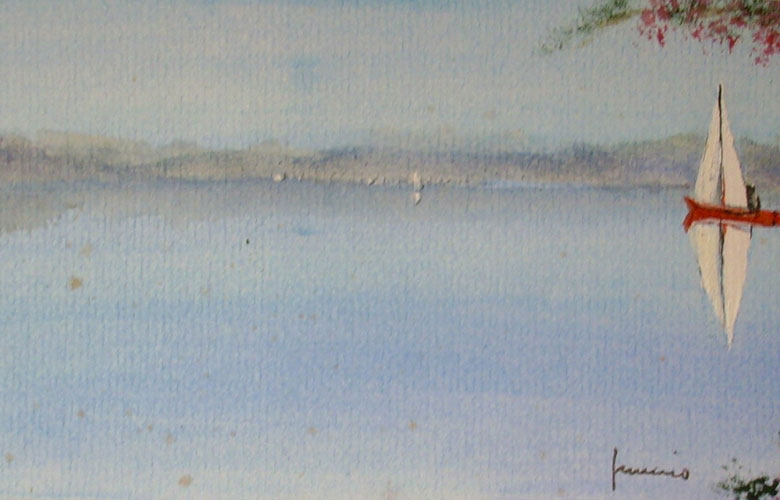 La vela, 15x25 su carta